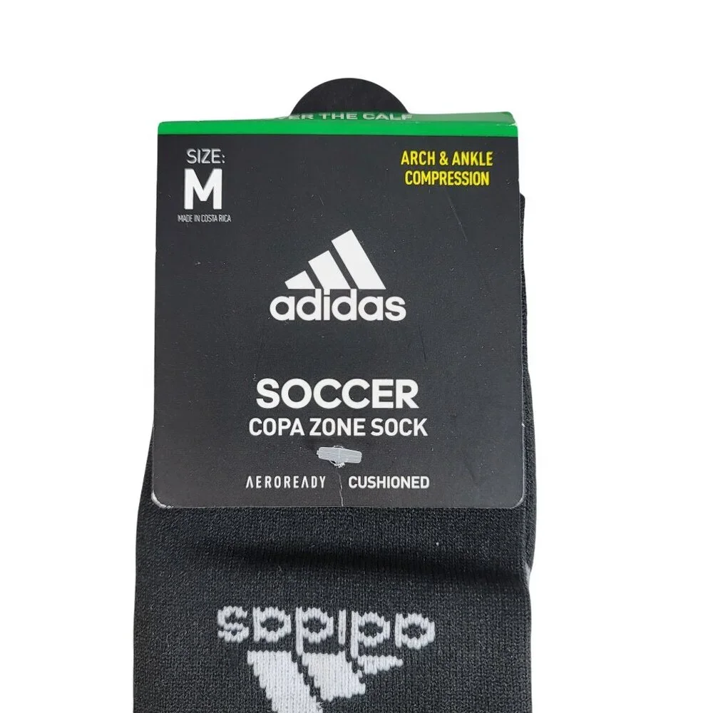 Adidas Soccer Socks Unisex M Youth 4Y-6 Over the Calf Compression COPA Zone NWT
